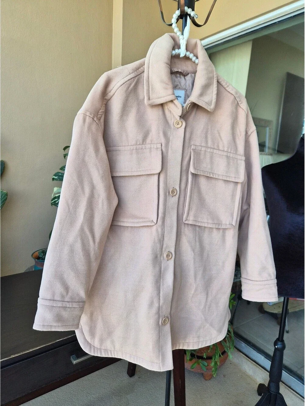 Abercrombie & Fitch Beige Shirt Jacket Size S [COPY]